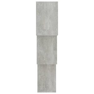 Floating Shelves, Wall Mounted 3 Cube Intersecting Storage Shelves Set, Easy-Install Display Rack for Living Room, Bedroom, Home Decor Furniture, Concrete Gray