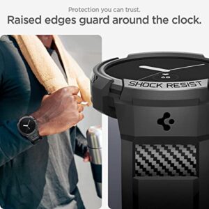 Spigen Rugged Armor Pro Designed for Google Pixel Watch Case with Band (2022) - Black