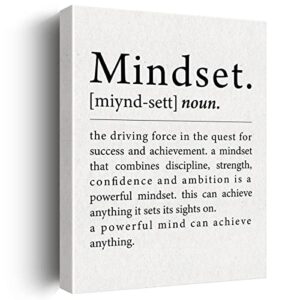 office quote wall art decor mindset definition canvas painting framed canvas artwork print poster 12″x15″ decoration for home office