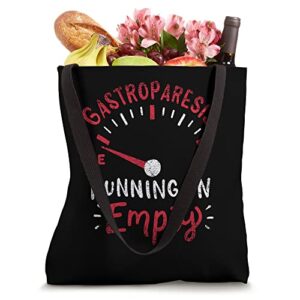 Running On Empty Gastroparesis Awareness Vintage Tote Bag