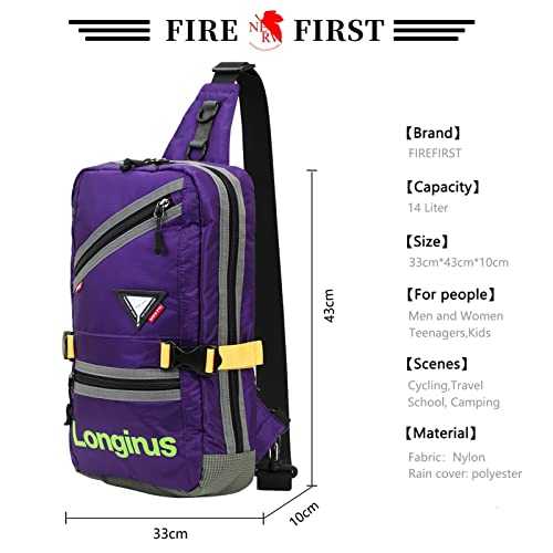 Evangelion Crossbody Shoulder Bag - Chest Sling Bags for Stylish Men Women Multipurpose Messenger purse