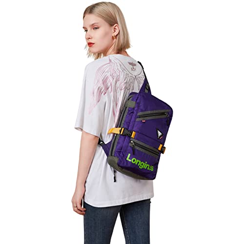 Evangelion Crossbody Shoulder Bag - Chest Sling Bags for Stylish Men Women Multipurpose Messenger purse