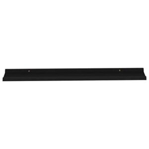 SunshineFace 39 Inch Large Floating Shelves for Wall Set of 4, Rustic Picture Ledge Wall Shelf for Bedroom Kitchen Bathroom Living Room Nursery Display(Black, 39.4"x3.5"x1.2")