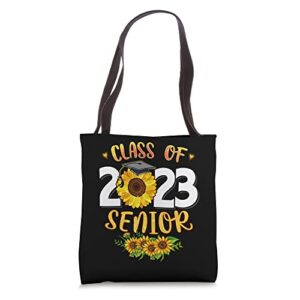 sunflower graduation senior 23 class of 2023 graduate gift tote bag
