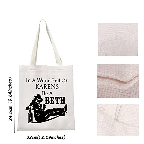 MEIKIUP TV Show Fans Gift Beth Dut ton Gift Fandom Travel Case In A World Full of Ka rens Be A Beth (Be A Beth Tote Bag)