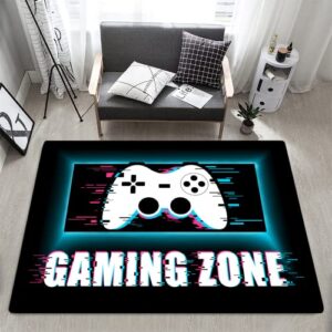 gamer gaming game controller modern area rug floor mat soft gamer rug gaming carpet boys rugs doormats home decor game room decor for bedroom living room 60×39 inch