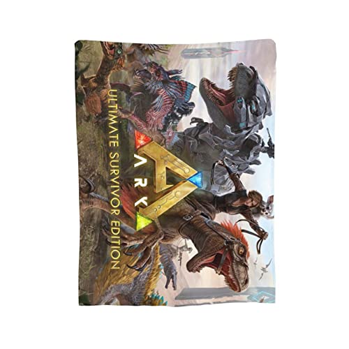 Ark Survival Evolved Blanket Dinosaur Sofa Throw Blankets Lightweight Plush Cozy Soft Air Conditioner Blankets 50"x40"