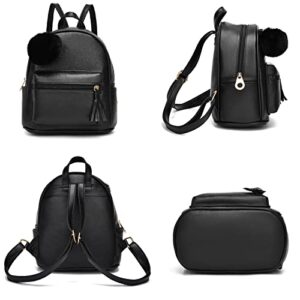 Mini Backpack Purse for Women Girls Teens Crossbody Bag and Credit Card Holder 3pcs Set