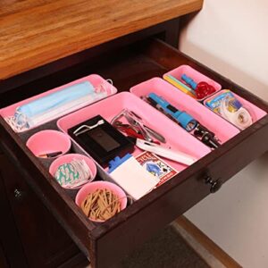 CreekView Home Emporium Basket Organizing Bins - 8pc Felt Fabric Closet Organizer Bin Set - Office Desk Drawer Dividers