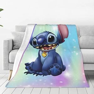 ultra-soft cartoon throw blanket fleece blanket comfortable blankets soft cozy warm flannel blankets for living room couch bed 60″x50″