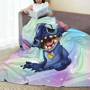 Ultra-Soft Cartoon Throw Blanket Fleece Blanket Comfortable Blankets Soft Cozy Warm Flannel Blankets for Living Room Couch Bed 60"X50"