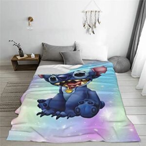 Ultra-Soft Cartoon Throw Blanket Fleece Blanket Comfortable Blankets Soft Cozy Warm Flannel Blankets for Living Room Couch Bed 60"X50"