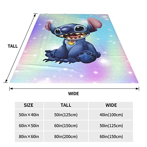 Ultra-Soft Cartoon Throw Blanket Fleece Blanket Comfortable Blankets Soft Cozy Warm Flannel Blankets for Living Room Couch Bed 60"X50"