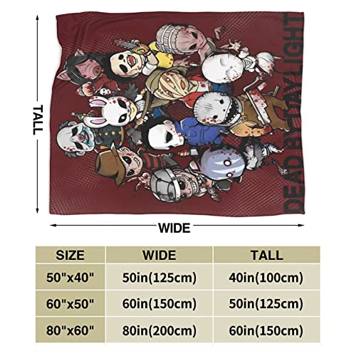 OIUCANP Dead by Daylight Blanket Lightweight Plush Fuzzy Throws Blankets 50"x40"