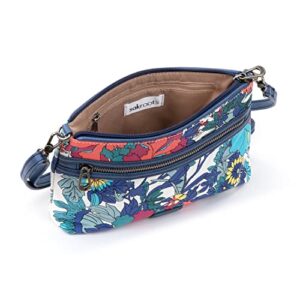 Sakroots Campus Mini Crossbody, Lake Flower Power