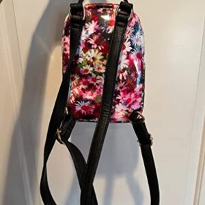 Betsey Johnson Kitsch Mini Pastel Backpack Floral Pug Puppy Dog Design Great Gift Idea Women's Fashion Bag Tote Handbag Purse