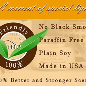 Magical Element Mango & Coconut Milk Scented Soy Candle, 10 oz Jar, 35+ Hour Burn Time