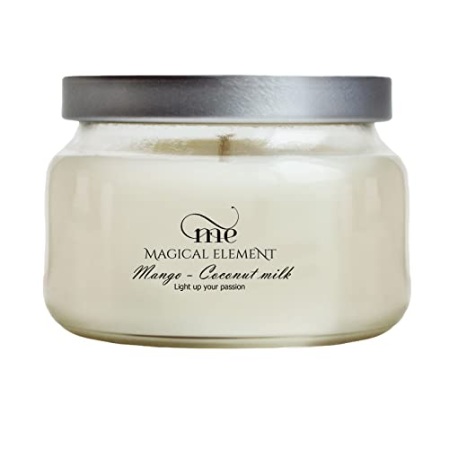 Magical Element Mango & Coconut Milk Scented Soy Candle, 10 oz Jar, 35+ Hour Burn Time