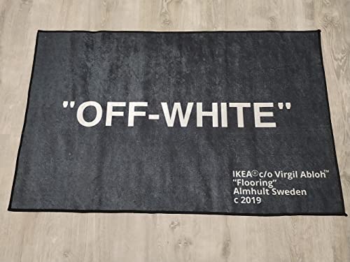 Keep Off, Popular Rug, Home Decor Rug, Themed Rug, Office Carpeting, Black and White Rug e721 (2.6x3.9 feet - 80x120 cm)