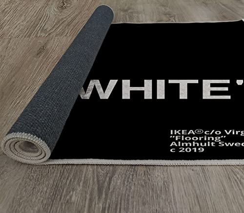 Keep Off, Popular Rug, Home Decor Rug, Themed Rug, Office Carpeting, Black and White Rug e721 (2.6x3.9 feet - 80x120 cm)