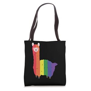 lama alpaca transgender queer lgbtq+ love equality bi tote bag