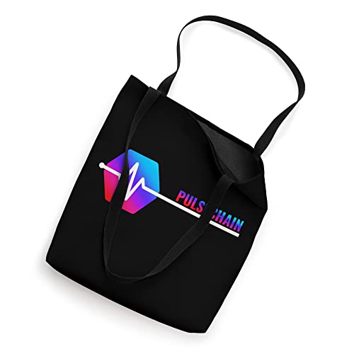 PulseChain PLS Crypto Logo Pulse Chain HEX Cryptocurrency Tote Bag