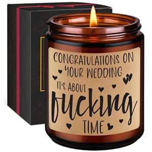gspy scented candles – wedding gifts for couple – congratulations on your wedding, funny wedding gifts, wedding candles – best friend wedding gift, newlywed gift, bride and groom gifts, marriage gifts