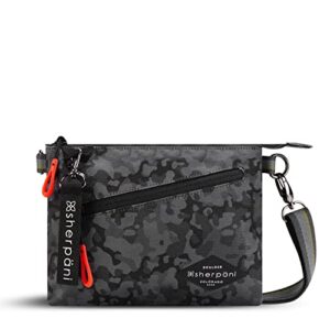 Sherpani Zoom, Small Crossbody Purse, Nylon Crossbody Bag, Lightweight Cross Body Bag, Sleek Dual Pouch, Purses for Women, RFID Protection (Dream Camo)