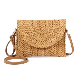 emprier women’s summer straw clutch purse beach clutch purse bags woven straw shoulder bags casual envelope wristlets purse