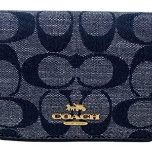 Coach Mini Wallet on a Chain in Signature Chambray Style No. C8667