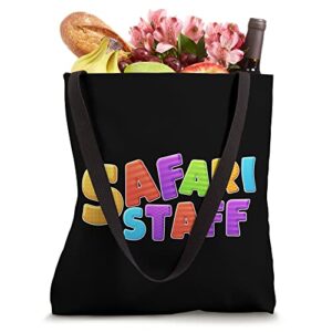 Safari Staff Themed Birthday Event Party Costume Tote Bag