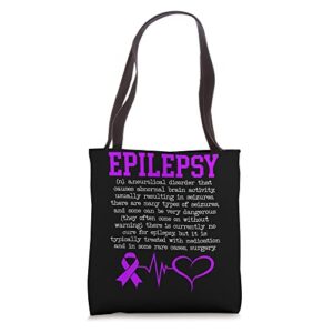 fight epilepsy epileptic epilepsy awareness month tote bag