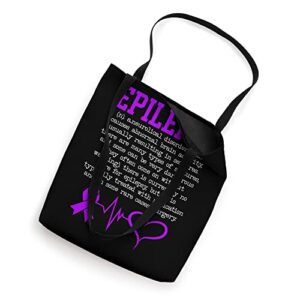 Fight Epilepsy Epileptic Epilepsy Awareness Month Tote Bag