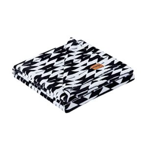 Wrangler - Throw Blanket, Ultra Soft Plush Fleece Blanket (Navajo Black, Oversized Throw) 50 x 70