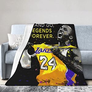 wanjun blanket ultra-soft flannel blanket,lightweight,bed throws all seasons warm throw blanket,sofa,room,basketball fans gift. (50 inches x40 inches ), a1