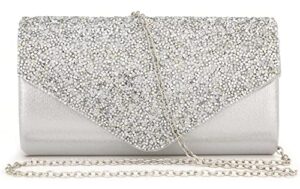 taponukea clutch purses for women fancy handbags for evening bag shiny rhinestone studded prom party bridal clutches