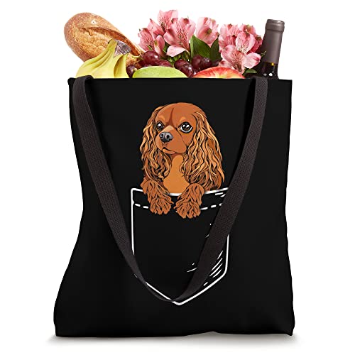 Ruby Cavalier King Charles Spaniel Tote Bag