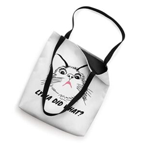 Funny Jane Austen Cat Lydia Did What? Pride and Prejudice Tote Bag