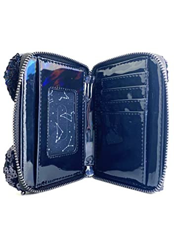 Loungefly X LASR Exclusive Disney Celestial Dreams Black Holographic Sequin Minnie Zip Wallet - Cute Wallets Fashion Cosplay Disneybound