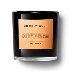 cowboy magnum boy smells candle | 110 hour long burn | coconut & beeswax blend | luxury scented candles for home (27 oz)