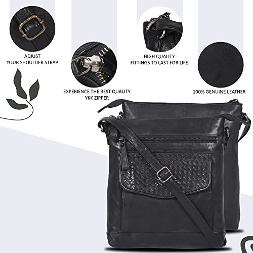 Handmade Crossbody Bags For Women- Handmade Vintage Leather Adjustable Shoulder Bags