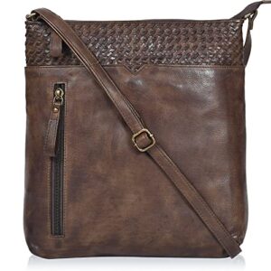 vintage handmede leather purse, stylish crossover/crossbody slings for women – travel/work