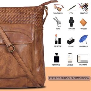 Crossbody Bags For Women-Real Handmade Vintage Leather Adjustable Shoulder Bags