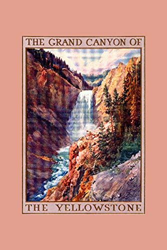 Yellowstone National Park, Wyoming, The Grand Canyon of Yellowstone, Contour (Canvas Deluxe Tote Bag, Faux Leather Handles & Zip Pocket)