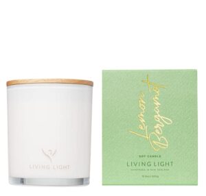 living light luxury soy candles (lemon bergamot, large)
