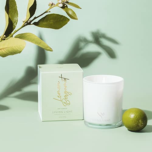 Living Light Luxury Soy Candles (Lemon Bergamot, Large)