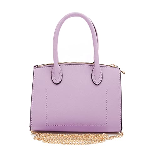 EVVE Women's Evening Bag Party Clutches Mini Satchel Purses Cocktail Prom Handbags with Chain and Lock | LAVENDER