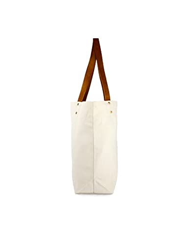 Murphys, California, Typography and Icons, Contour (Canvas Deluxe Tote Bag, Faux Leather Handles & Zip Pocket)