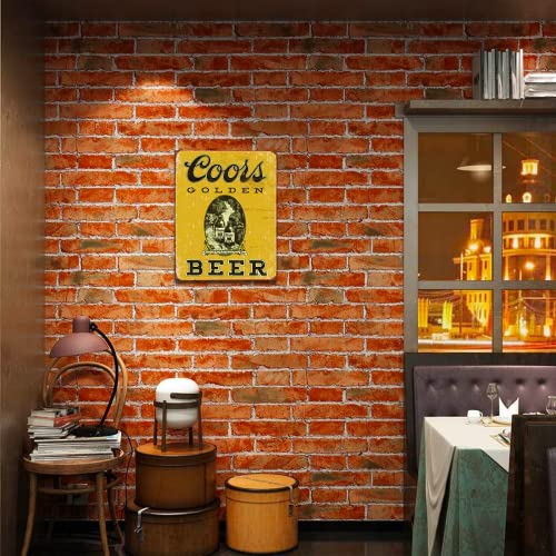 Desperate Enterprises Coors Golden Beer Vintage Tin Sign - Nostalgic Vintage Metal Wall Décor - Made in USA