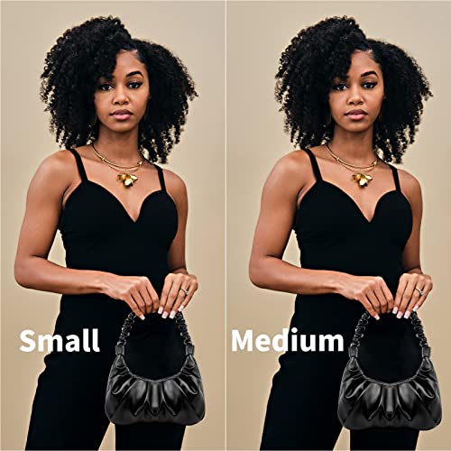 PS PETITE SIMONE Small White Purse Sofii Shoulder Bag Mini Black Clutch Purses for Women Trendy Handbag Beige Purse